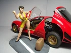 1/18  FIGURE  GIRL  PATRICIA  VROOM  UNPAINTED  FOR  MINICHAMPS  AUTOART  KYOSHO