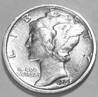 1926 D Mercury Dime Free Shipping AU / BU