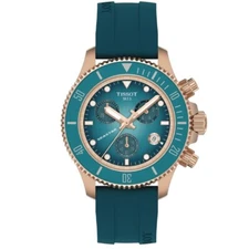 Tissot Seastar Quartz 38mm Turquoise Dial Men's Watch T1202173704100