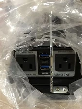 Altinex TNP155 Tilt n Plug Jr Tabletop InterconnectBox w/2+2 Charging USB &Power