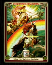 5x7 Vintage FRIGGA w/ ARIES RAMS Art print Viking God Norse Goddess Frika