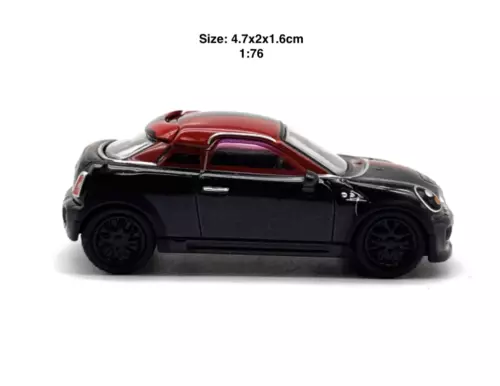 1:76 Red Mini Copper Coupe Sports Model Diecast Metal Car - Picture 2 of 8
