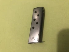 USED MECGAR WALTHER PPK BLUED BLACK MAGAZINE .380 ACP 6 ROUND FLAT BASE MEC-GAR
