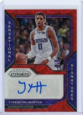 2020-21 Panini Prizm Choice Sensational Signatures Rookie STHB Tyrese Haliburton