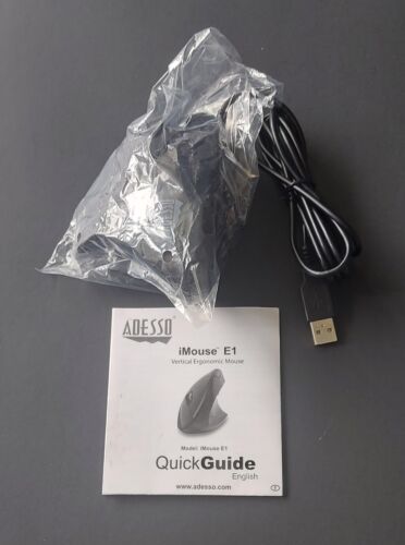 Illuminated Vertical Ergonomic Mouse - Adesso iMouse E1 - Picture 3 of 11