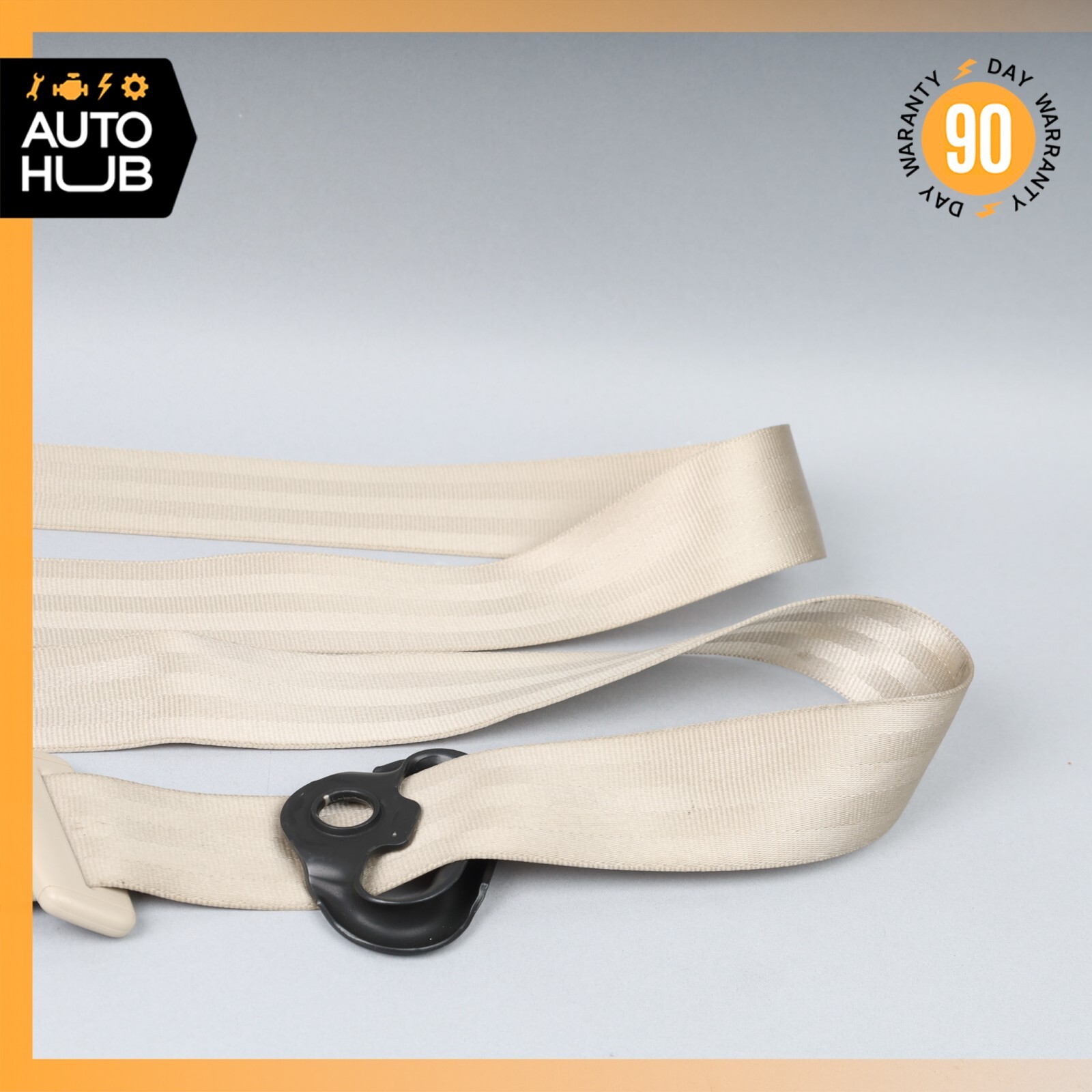 06-13 Bentley Continental Flying Spur Rear Right Side Seat Belt Beige OEM 80k