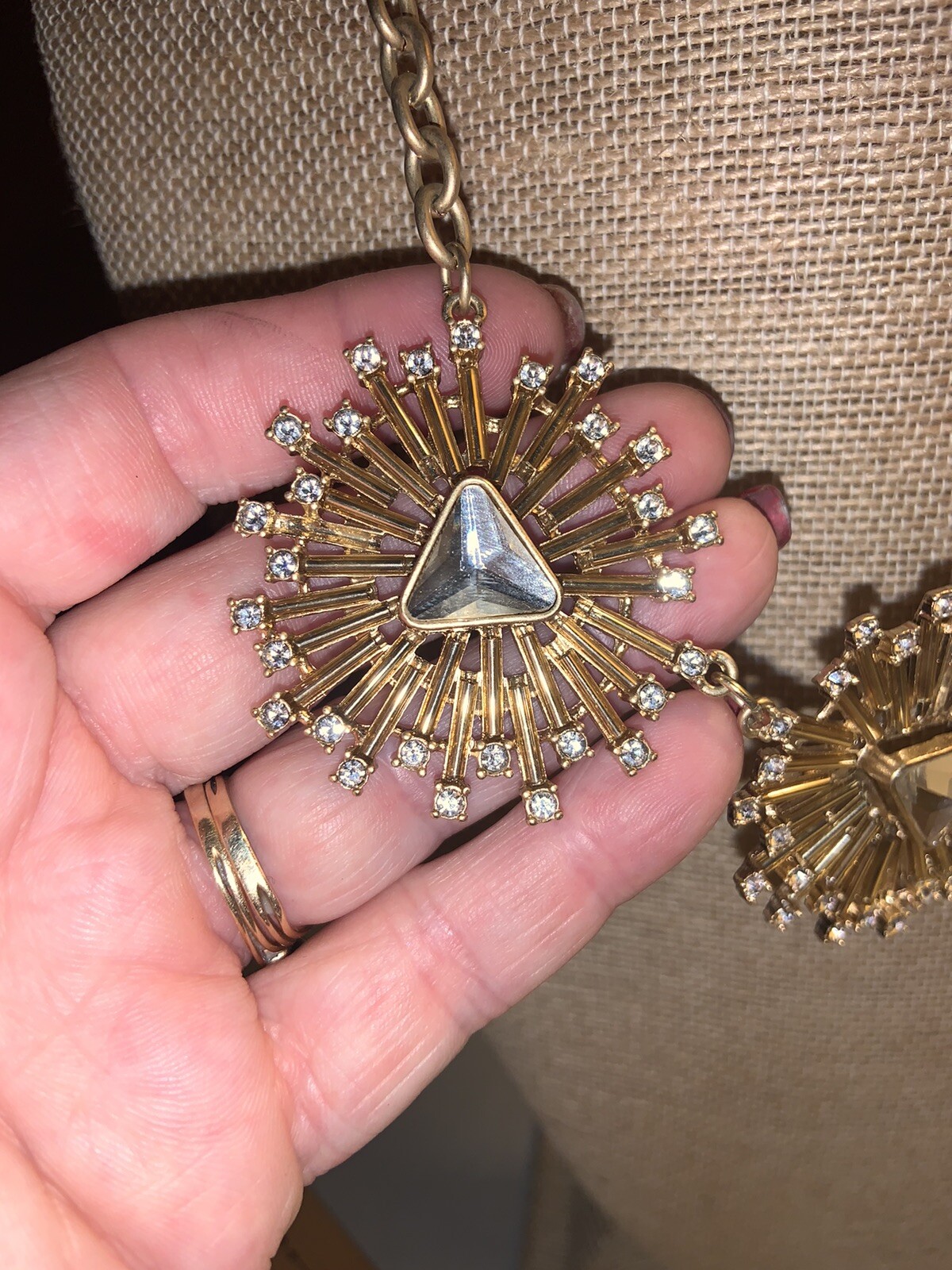 The Limited Statement Rhinestone Necklace ~ Gorge… - image 2