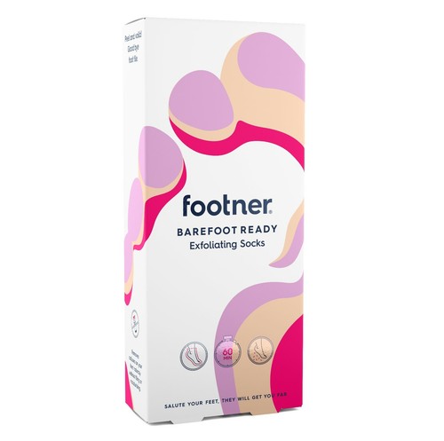Footner Exfoliating Socks-callus and Hard Skin Remover (UK stock) x 1 Pair