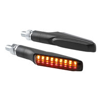 Lampa LED Blinker Mit Position/Stop-RüCklicht FüR Motorrad, Schwarz, 1 Stk