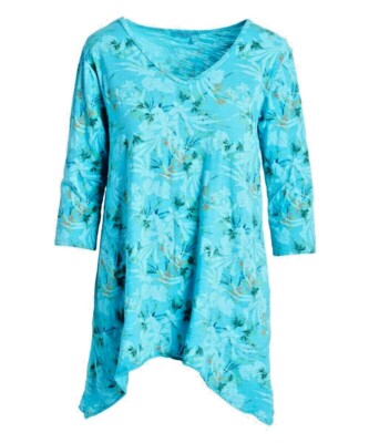 NWT NEW Fresh Produce Paradise  Santa Barbara Top -  Luna Blue XS MSRP $65