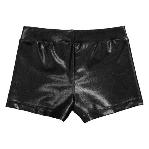 Kids Girls Pants Metallic Bottoms Jazz Shorts Hip-hop Training Hot Pant Running - Picture 9 of 57