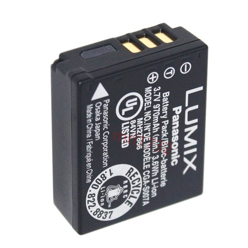 Original Panasonic CGA-S007E Battery For LUMIX DMC-TZ4 TZ5 TZ3 TZ11 TZ15 TZ50 - Picture 3 of 5