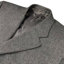 Canali Proposta Men's 100 Wool Tweed Blazer Gray Herringbone   Italy   42R