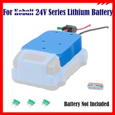 For Kobal t 24V Li-Ion Battery Power Wheels Adapter w/Fuse  Switch Robotics DIY
