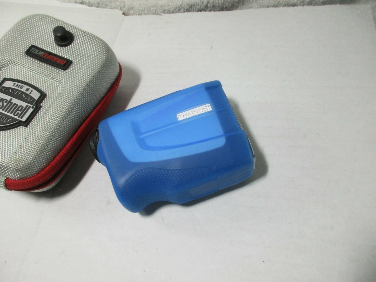 Bushnell Tour V4 JOLT Golf Laser Rangefinder white with case and