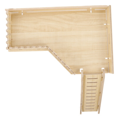 Hamster base économies bois massif cage support plate-forme échelle animaux escalade jouets aire de jeux