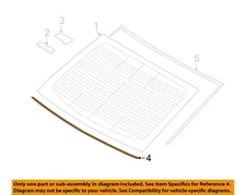 HYUNDAI OEM 16-18 Sonata Rear Window Glass-Inner Molding 87136C2000
