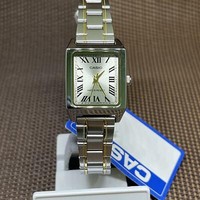 Casio LTP-V007SG-9B Analog Damen Champagner Zifferblatt Edelstahl Quarz Uhr