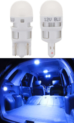 2 x Shinny Blue LED T10 194 5-SMD Interior Wedge Dome License Plate Light Bulbs 2 x Shinny Blue LED T10 194 5-SMD Interior Wedge Dome License Plate Light Bulbs