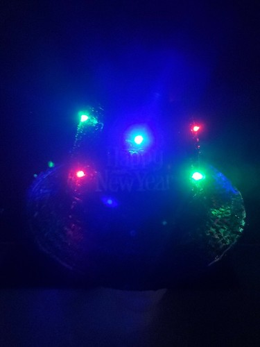 New Year Eve Celebration hats fedora sombrero BLINKING 3 motion Changing Lights - Picture 6 of 11