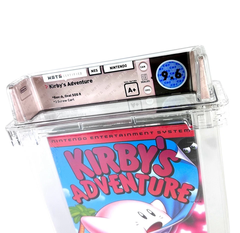 New NES Kirby's Adventure WATA 9.6 Factory Sealed H-Seam Graded Nintendo Game - Image 3 of 4