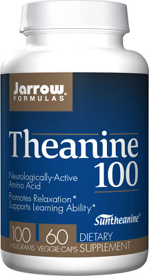 Jarrow Formulas Theanine - Promotes Relaxation- 100 mg- 60 Caps