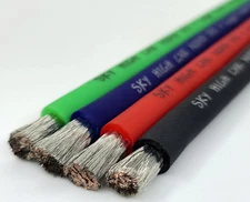 SKY HIGH CAR AUDIO "TINNED" 4 GAUGE OFC POWER WIRE BY THE FOOT 