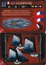 Goélette WizKids Pirates de la Côte Pourpre #076 La Cléopâtre (Commune) neuve