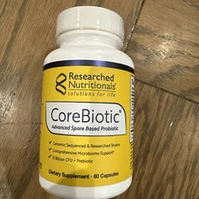 CoreBiotic - Researched Nutritional’s 11 Billion CFU Probiotic 60 Caps Exp 8/25
