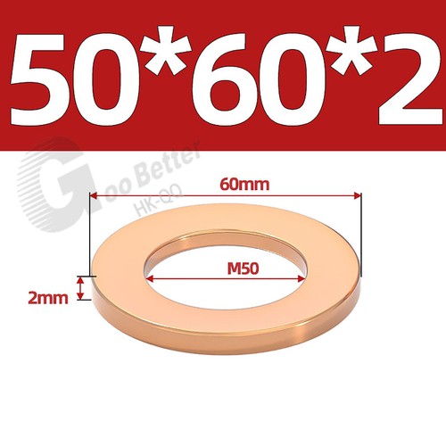 Copper Sealing Washers Metric - M3 M4 M5 M6 M8 M10 M12 M14-M60 Sump Plug Washer - Picture 129 of 130