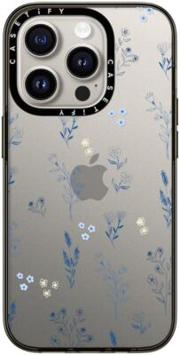 新品、未使用！CASETiFY ダークブルー iPhone15Pro CASETiFY Compact Case for iPhone 15 Pro (Clear Black), Small