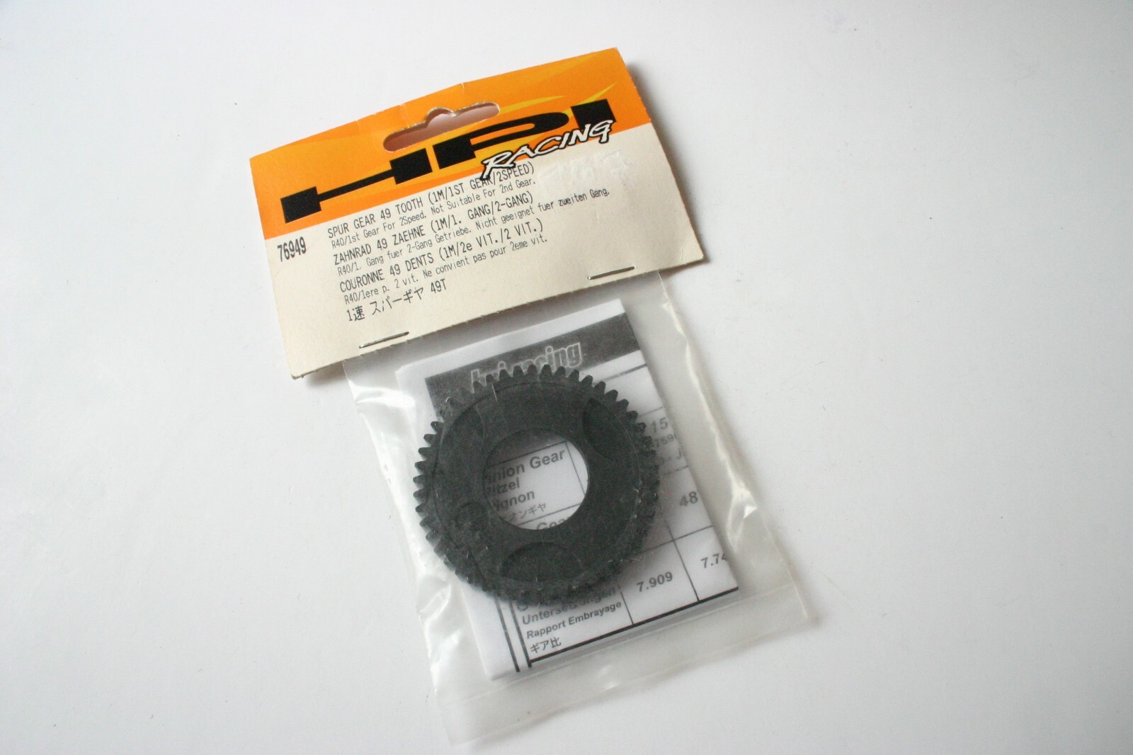 HPI 49 Tooth Spur Gear (1st Gear For 2-Speed) 1M R40 - 76949