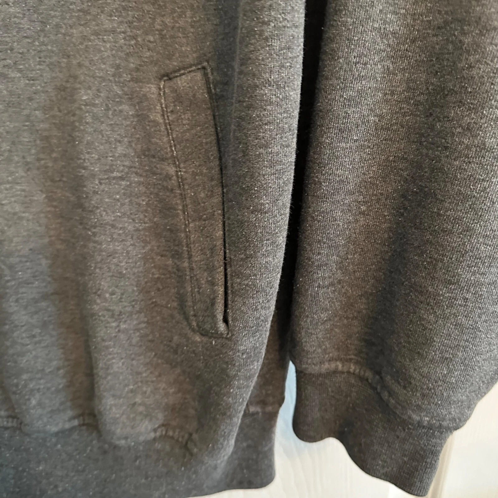 Norm Thompson Escape From The Ordinary Gray Sweat Zip Jacket SZ L Grandpacore - product detail image 3