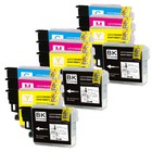 Ink Cartridges Combo Pack fits Brother LC61 MFC-490CW MFC-495CW MFC-585CW