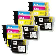 Ink Cartridges Combo fits Brother LC61 MFC-J410w MFC-J415w MFC-J615W MFC-J270W