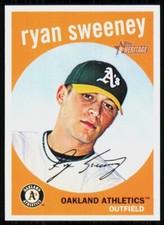 2008 Topps Heritage High Number Ryan Sweeney Oakland Athletics #512