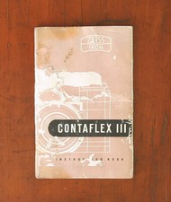ZEISS CONTAFLEX III INSTRUCTION BOOK/20049