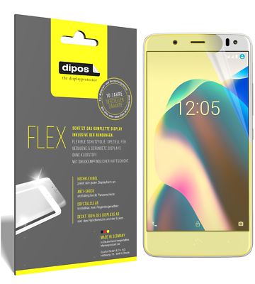 3x Schutzfolie für BQ Aquaris U2 Lite Folie, 100% Displayabdeckung, dipos Flex
