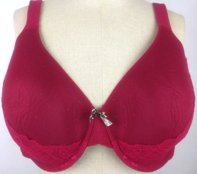 Ambrielle RN93677 Red Everyday Full Figure Underwire T-Shirt Bra Size 40DD  (37)