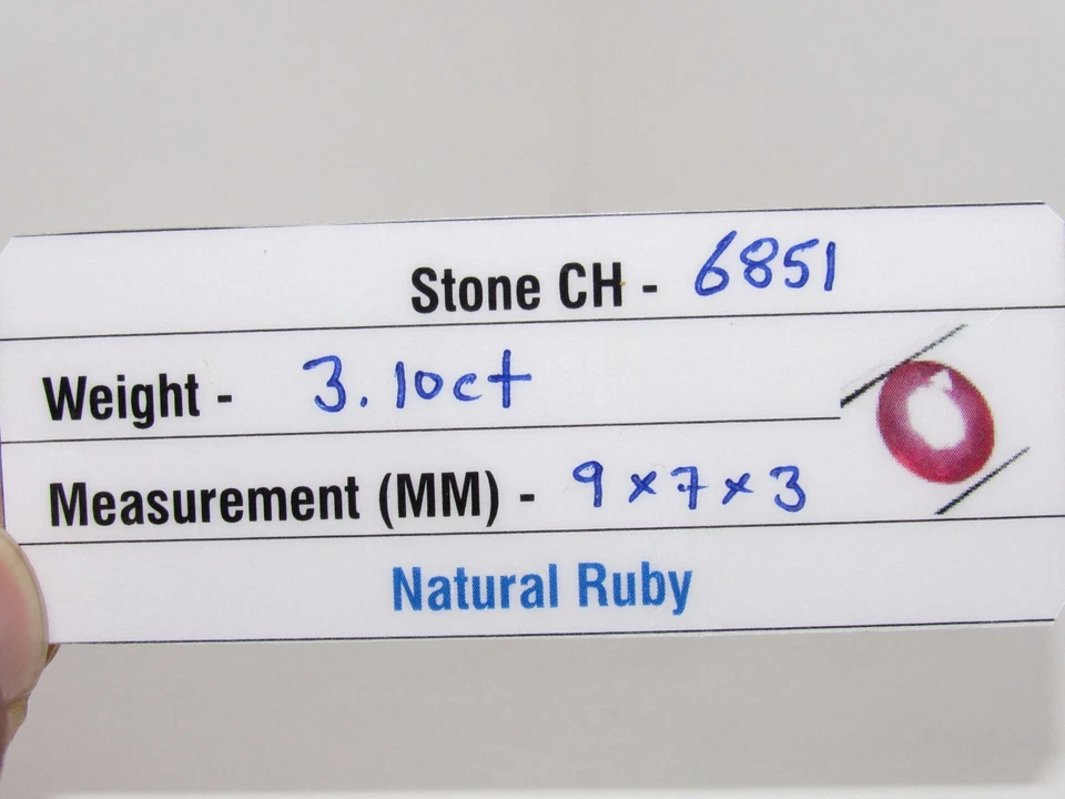 Awesome 3.10Ct. Natural Oval Cut Transparent Pink Madagascar Ruby Gem -CH 6851 - Image 4 of 4