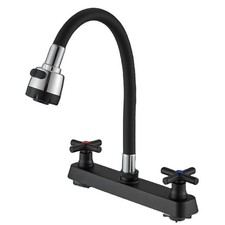 RV Kitchen Faucet,RV Kitchen Sink Faucet ,Camper Faucet Kitchen with 2 Handle