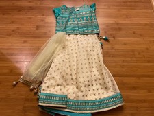 Readymade kids girls lehenga choli party wear indian girls designer dress Sz 24
