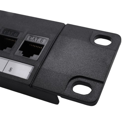 8 Port Straight-Through CAT6 Patchpanel RJ45 Netzwerkkabel Adapterbuchse Et9533 - Afbeelding 5 van 6
