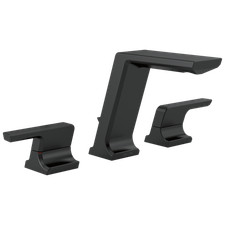 Delta 3599LF-BLMPU Pivotal Two Handle Widespread Bathroom Faucet Matte Black