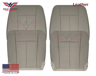 2007 - 2014 Seat Covers For Ford Expedition Eddie Bauer/XLT Gray Perf Leather