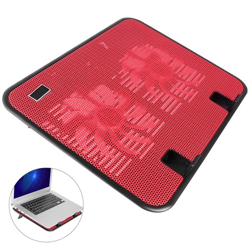14 Inch Notebook Cooler 5V Dual Fan USB External Laptop Cooling Pad Slim Stand - Zdjęcie 12 z 12