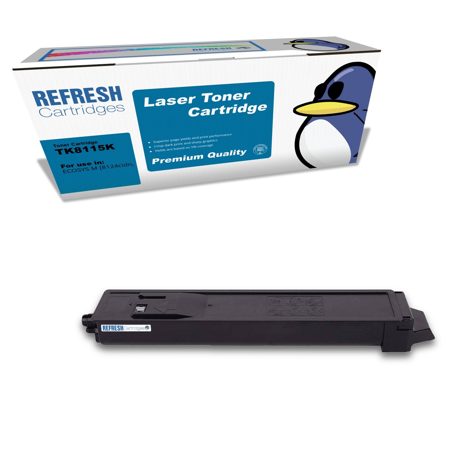 Refresh Cartridges Black TK8115K Toner Compatible With Kyocera Printers