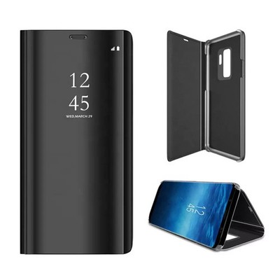 Clear View Tasche Hülle Etui FÜR SAMSUNG GALAXY A03 4G - SCHWARZ