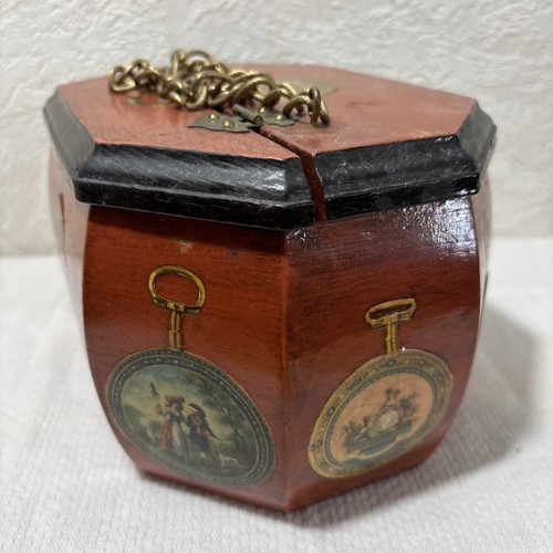 Monedero de madera pintado vintage - Imagen 6 de 10