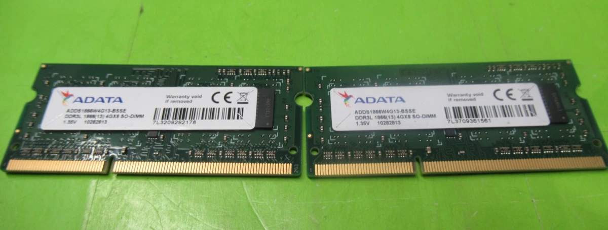 ADATA Computer PC3-14900 (DDR3-1866) Bus Speed Memory (RAM) for